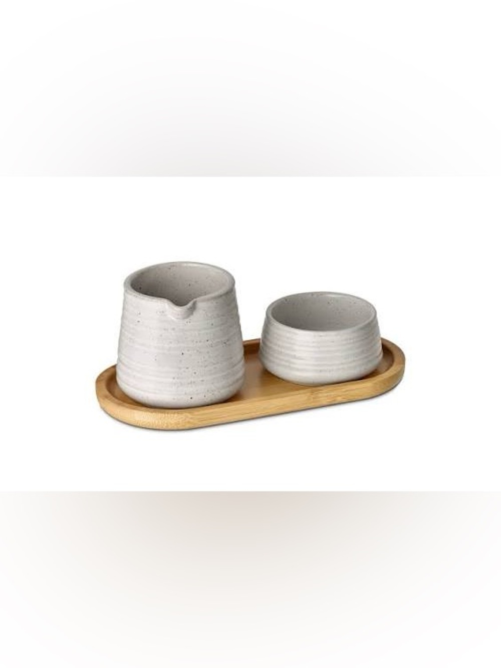 NWT Nespresso Stoneware Coffee Creamer and Sugar Bowl Serving Set NEW